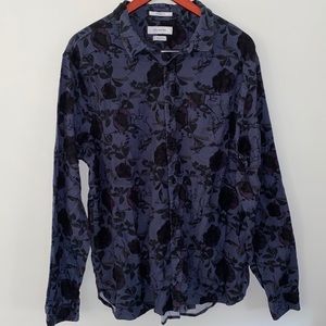 Urban Outfitters Standard Fit Floral Button Up